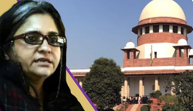 تیستا سیتلواد کی درخواست ضمانت پر سپریم کورٹ میں جمعرات کو سماعت