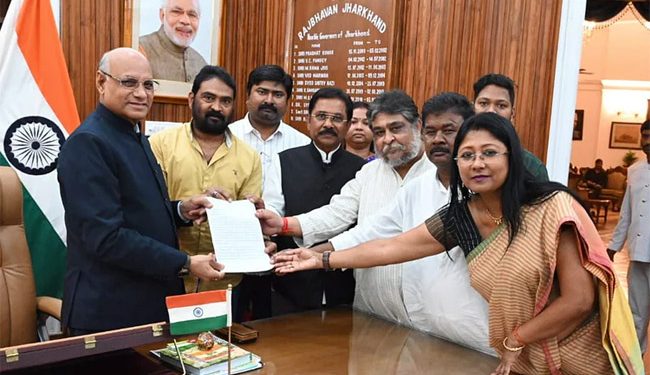 یوپی اے کے وفد کی گورنر جھارکھنڈ سے ملاقات