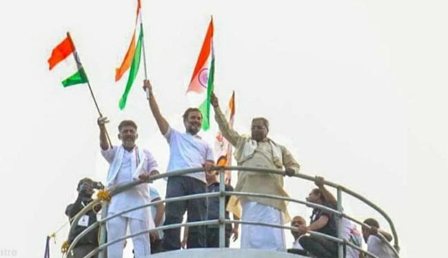 راہل پانی کے ٹینک پر چڑھ کر ترنگا لہرایا