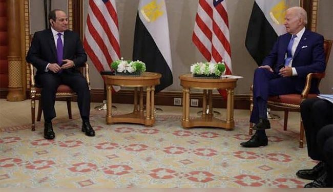 امریکی صدر کی مصری ہم منصب سے ملاقات