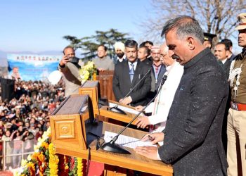 سکھویندر سکھو کی بطور وزیراعلیٰ ہماچل پردیش تاجپوشی