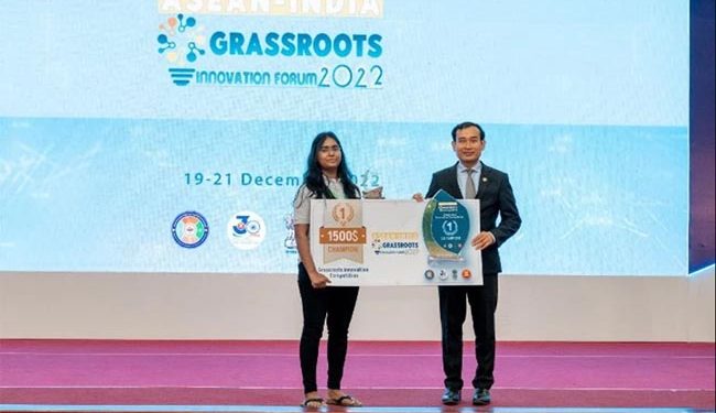 پٹنہ کی شالینی کماری کوملا آسیان-ہندوستان پبلک یوٹی لٹی انوویشن ایوارڈ