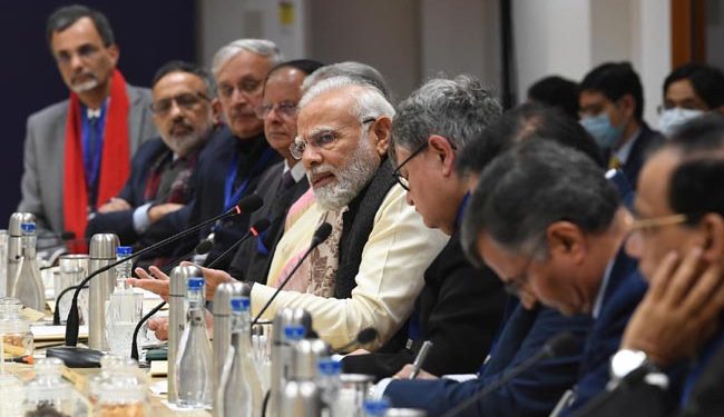 مودی نے ماہرین اقتصادیات کے ساتھ میٹنگ کی