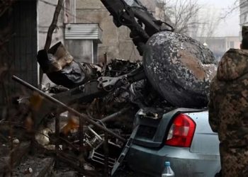 یوکرین میں ہیلی کاپٹر گر کر تباہ، 17 افراد ہلاک