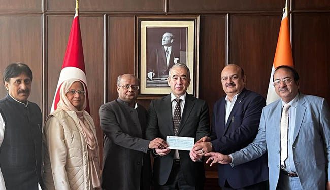 ملی کونسل نے زلزلہ متاثرین کیلئے امدادی اشیاء ترکی کے سفیر کے سپرد کیا