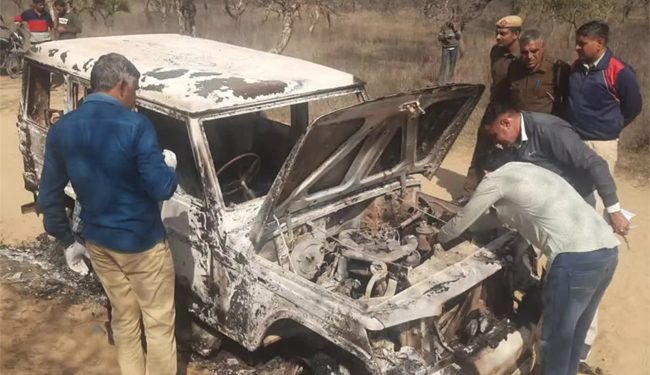 ہریانہ کے بھوانی میں جنید اور نثار کوبولیرو میں زندہ جلا دیا گیا