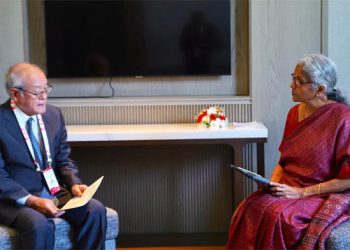 وزیر خزانہ سیتا رمن کی جاپانی ہم منصب سے ملاقات