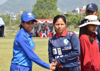 ہندوستانی خاتون بلائنڈ کرکٹ ٹیم کو نیپال نے پہلے ٹی20میچ میں8وکٹ سے شکست دی