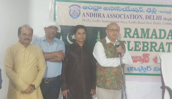 آندھراایسوسی ایشن کی جانب سے دعوت افطار کا اہتمام