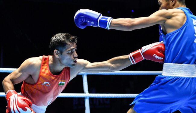 حسام الدین اپنے پہلے عالمی میڈل سے ایک قدم دور، کوارٹر فائنل میں جگہ بنائی