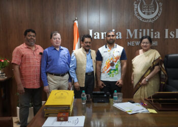 جامعہ ملیہ اسلامیہ کے طالب علم لقمان علی نے کھیلو انڈیا یونیورسٹی گیمز میں کانسے کا تمغہ جیتا