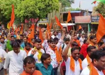 دہلی میں وشو ہندو پریشد اور بجرنگ دل کے احتجاجی مظاہرے