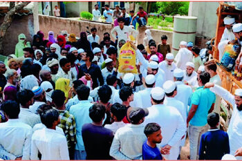 میوات:تین سو متاثرہ خاندانوں کے درمیان جمعیۃ علماء کی جانب سے راشن کٹ تقسیم