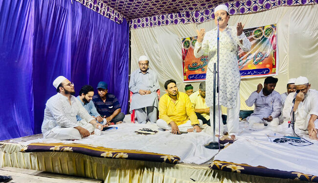 صحابہ ایکشن کمیٹی کی جا نب سے جلسہ شہدائے کربلا کے موقع پر نعتیہ مشاعرہ کا انعقاد