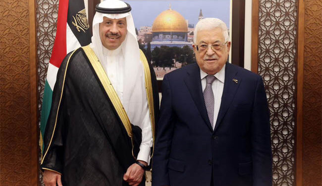 پہلے سعودی سفیرکی فلسطین آمد اورمحمود عباس سے ملاقات