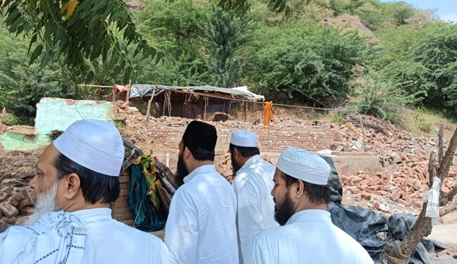 امارت شرعیہ کی ریلیف ٹیم  میوات کے دورہ پر