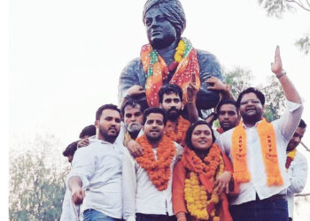 دہلی یونیورسٹی کے طلبہ یونین کے الیکشن میں اے بی وی پی کے”اچھے دن”