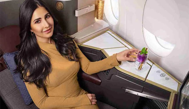 کٹرینہ ایک بار پھر اتحاد ایئرویز کی برانڈ ایمبیسیڈر بنیں
