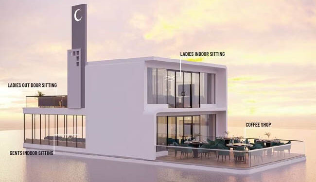 دبئی : سمندر میں زیرتعمیرمسجد کا آئندہ سال ہوگا افتتاح