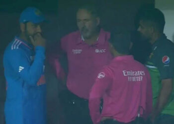 ہند وپاک میچ بارش کی نذر