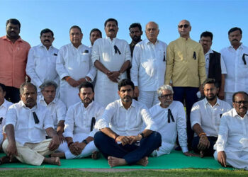 چندرابابو کی گرفتاری کیخلاف احتجاج