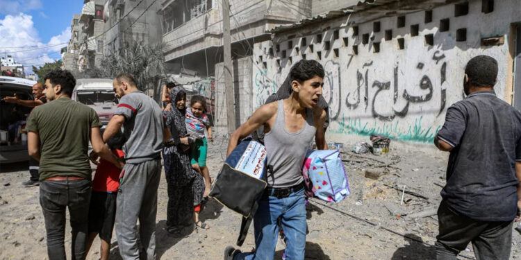 لاکھوں فلسطینیوں کی غزہ سے نقل مکانی