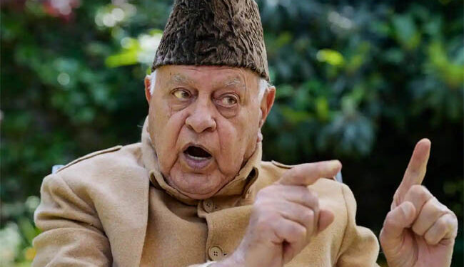 کشمیر دشمنوں کے عزائم صحیح نہیں ہیں : فاروق عبداللہ