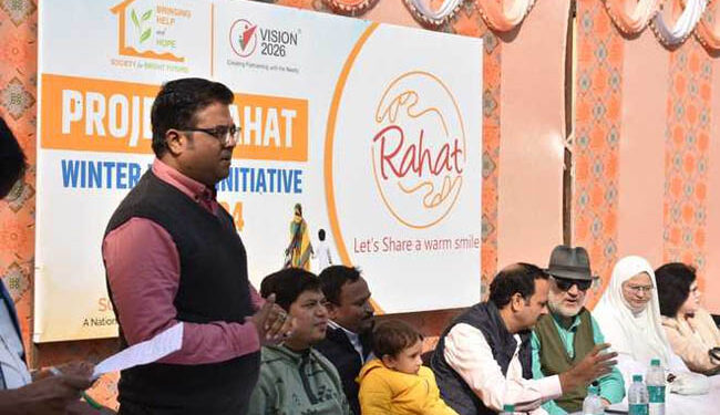 ضرورت مندوں میں لازمی اشیا کی تقسیم معاشرہ کیلئے امیدافزا قدم: ہدیت اللہ جنٹل