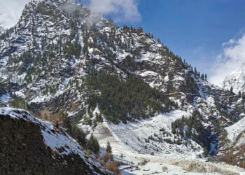 ہماچل پردیش کے لاہول اور کنور میں تازہ برفباری