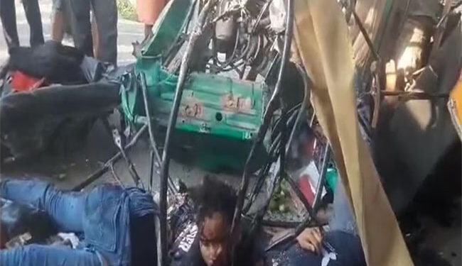 بیگوسرائے میں کار – آٹو رکشہ کی ٹکر، پانچ افراد ہلاک