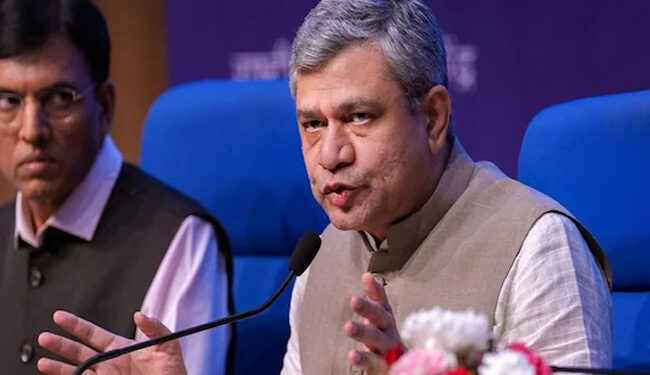 ریل سیفٹی کے لیے ایک لاکھ آٹھ ہزار کروڑ روپے: وشنو