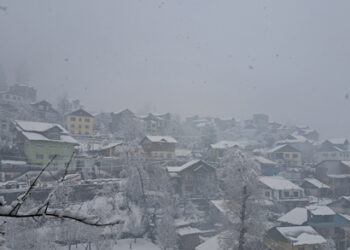 کشمیرمیں برف باری کے سبب  نظام  زندگی متاثر