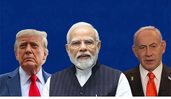 مودی کی ٹرمپ اور نیتن یاہو سے  گفتگو