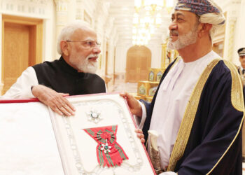 مودی عمان  کے اعلیٰ ترین اعزاز  سے سرفراز