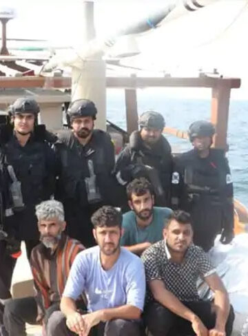 پوربندر کے ساحل سے ایرانی کشتی پکڑی گئی